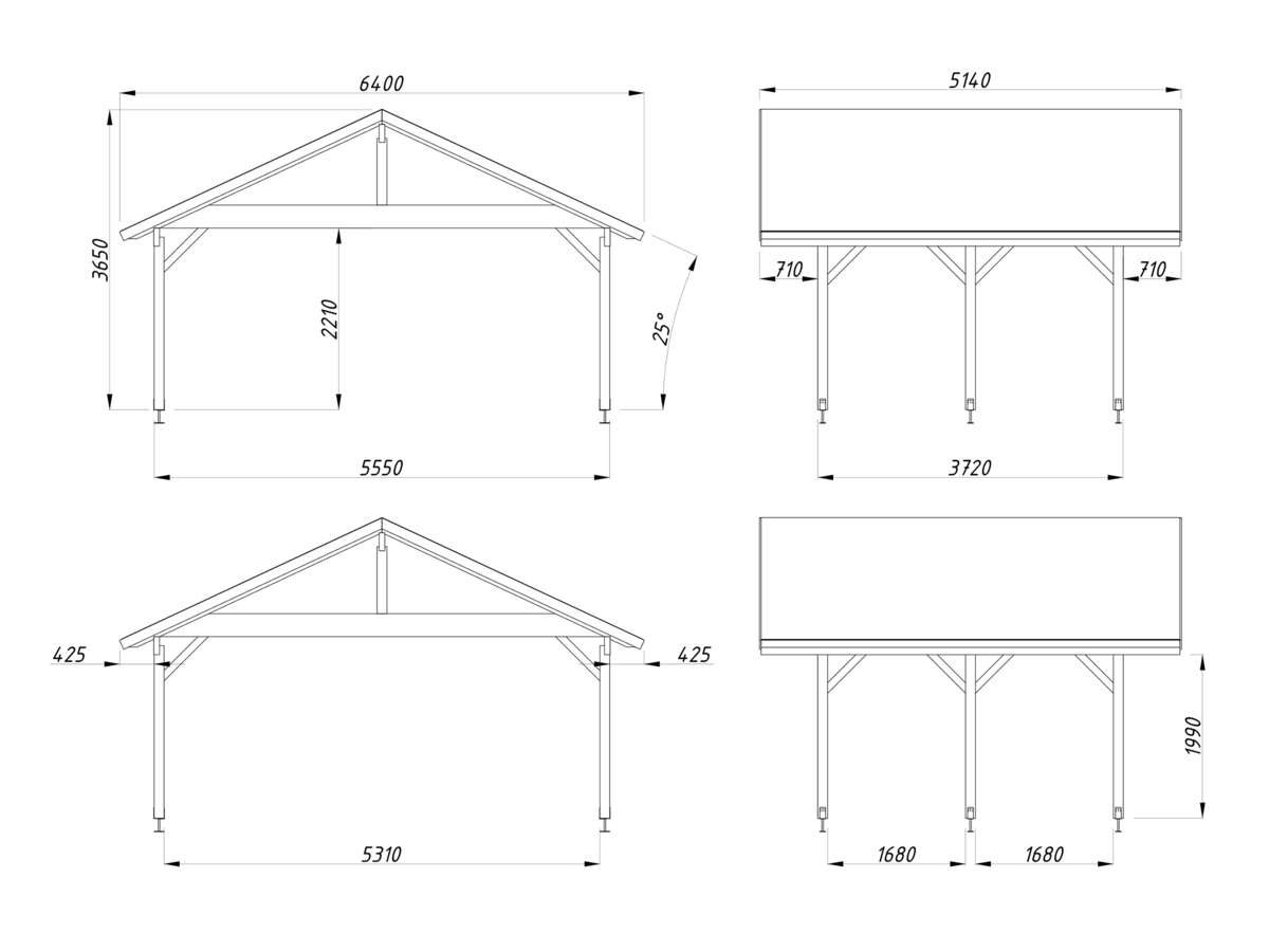 Palmako Robert 20.6 carport