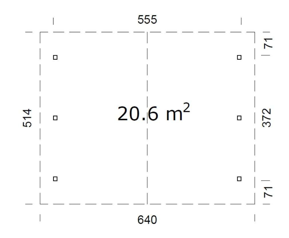 Palmako Robert 20.6 carport
