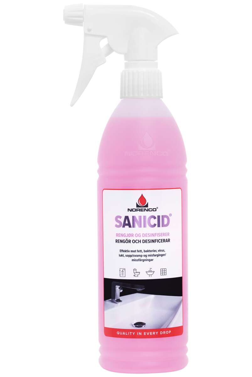 Sanicid baderomsspray 600 ml