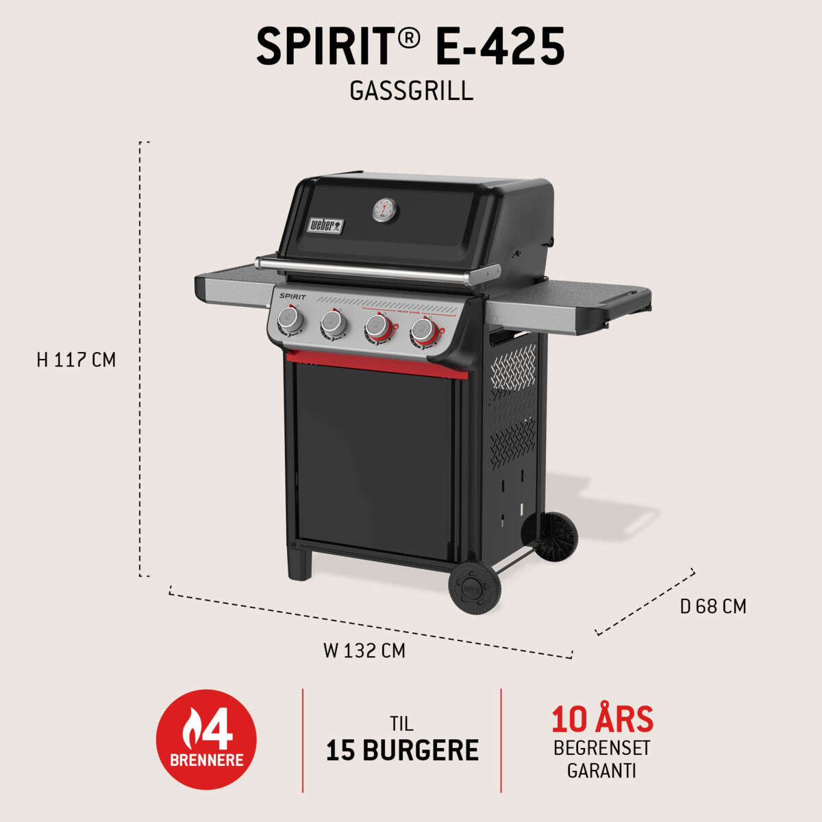 Weber Spirit E-425 gassgrill