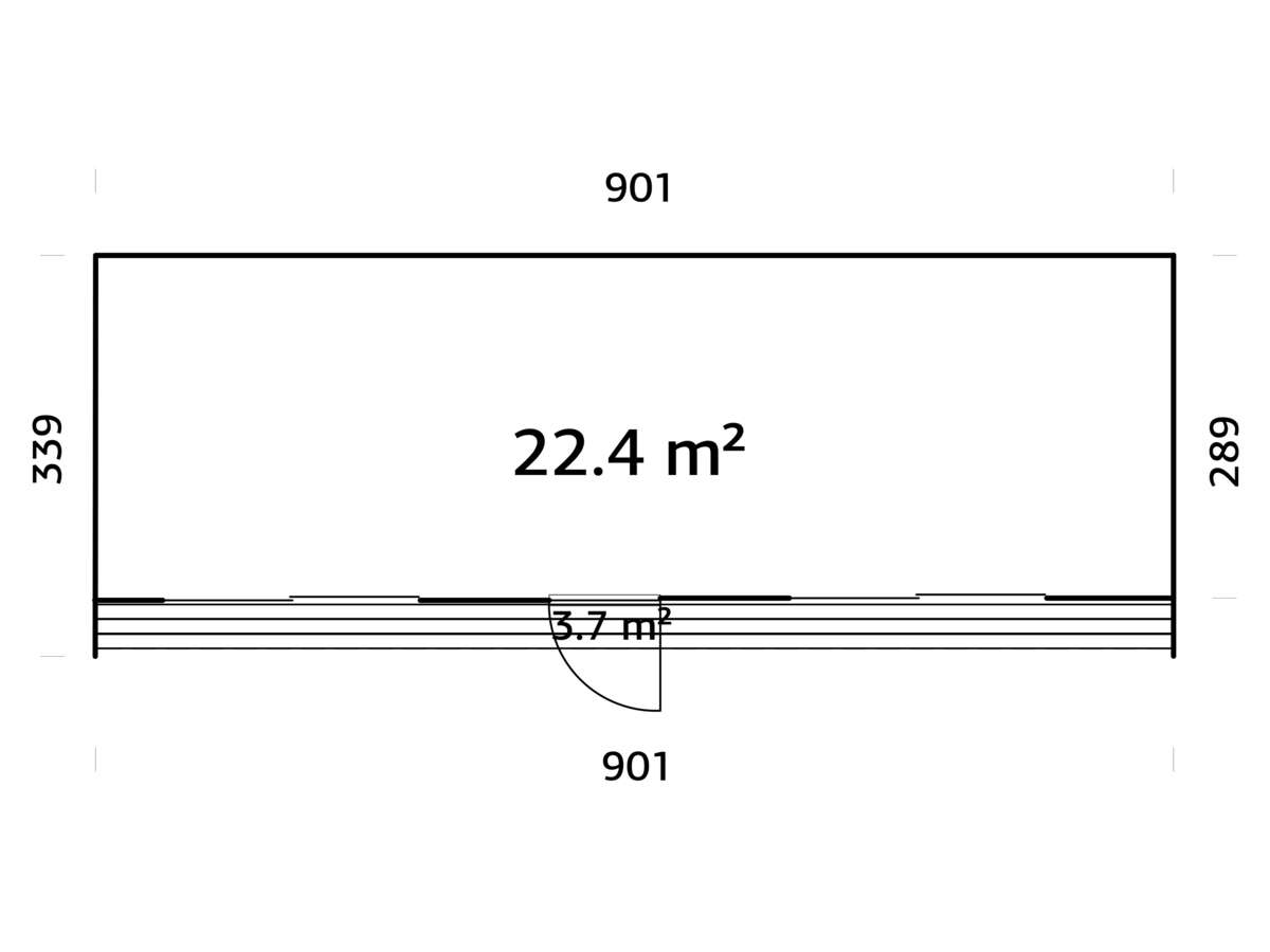 Palmako Johanna gjestehytte 22,4 m2
