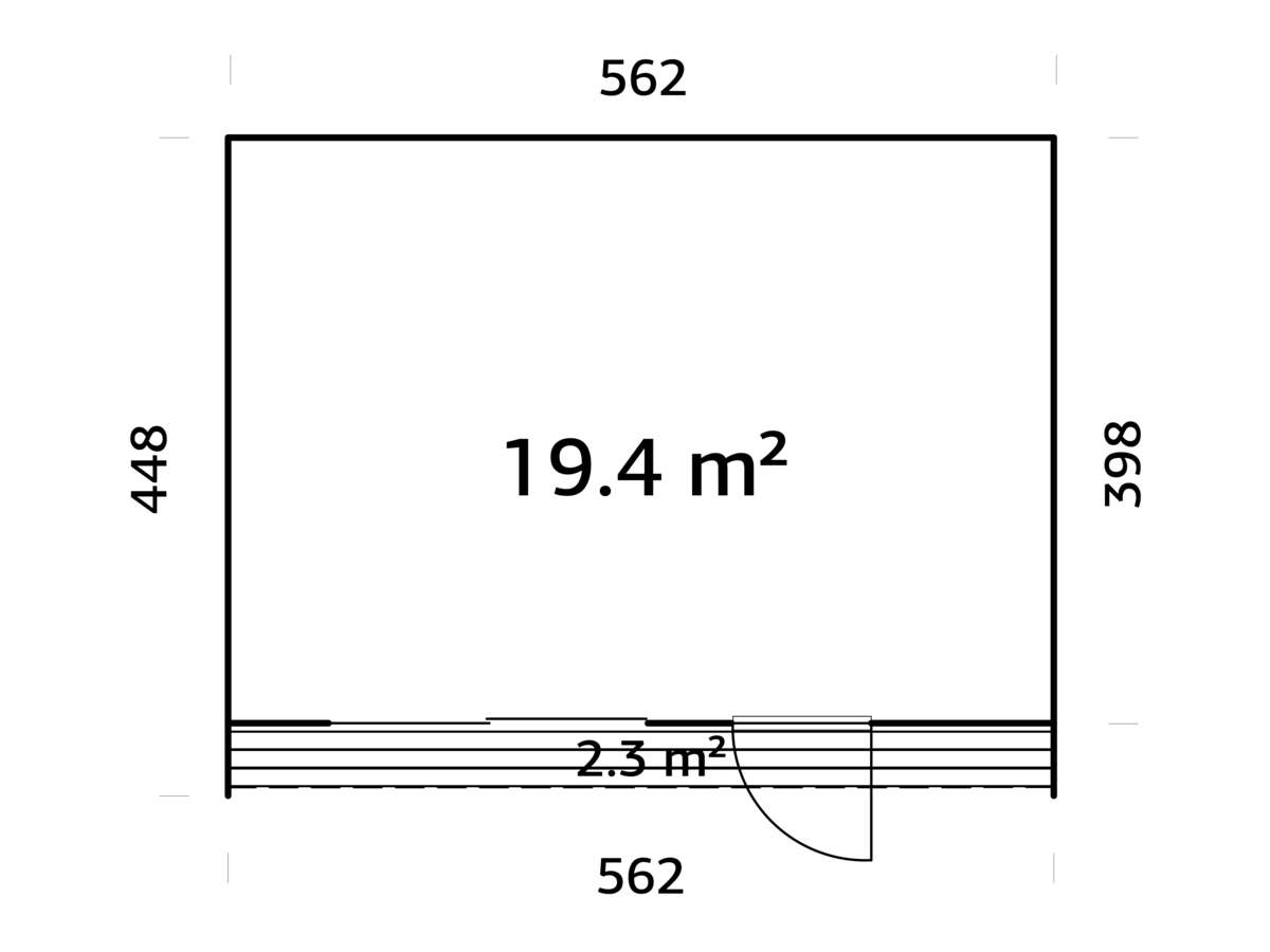 Palmako Johanna gjestehytte 19,4 m2
