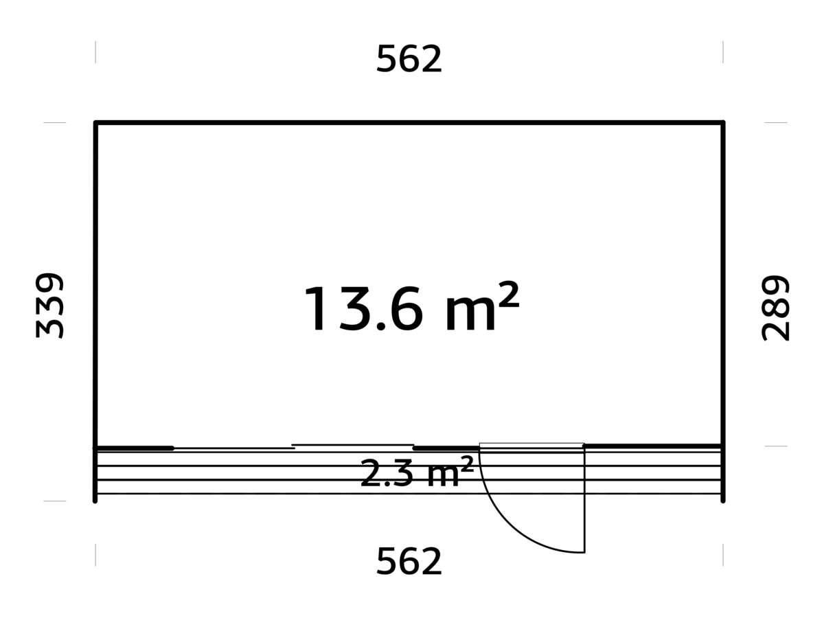 Palmako Johanna gjestehytte 13,6 m2