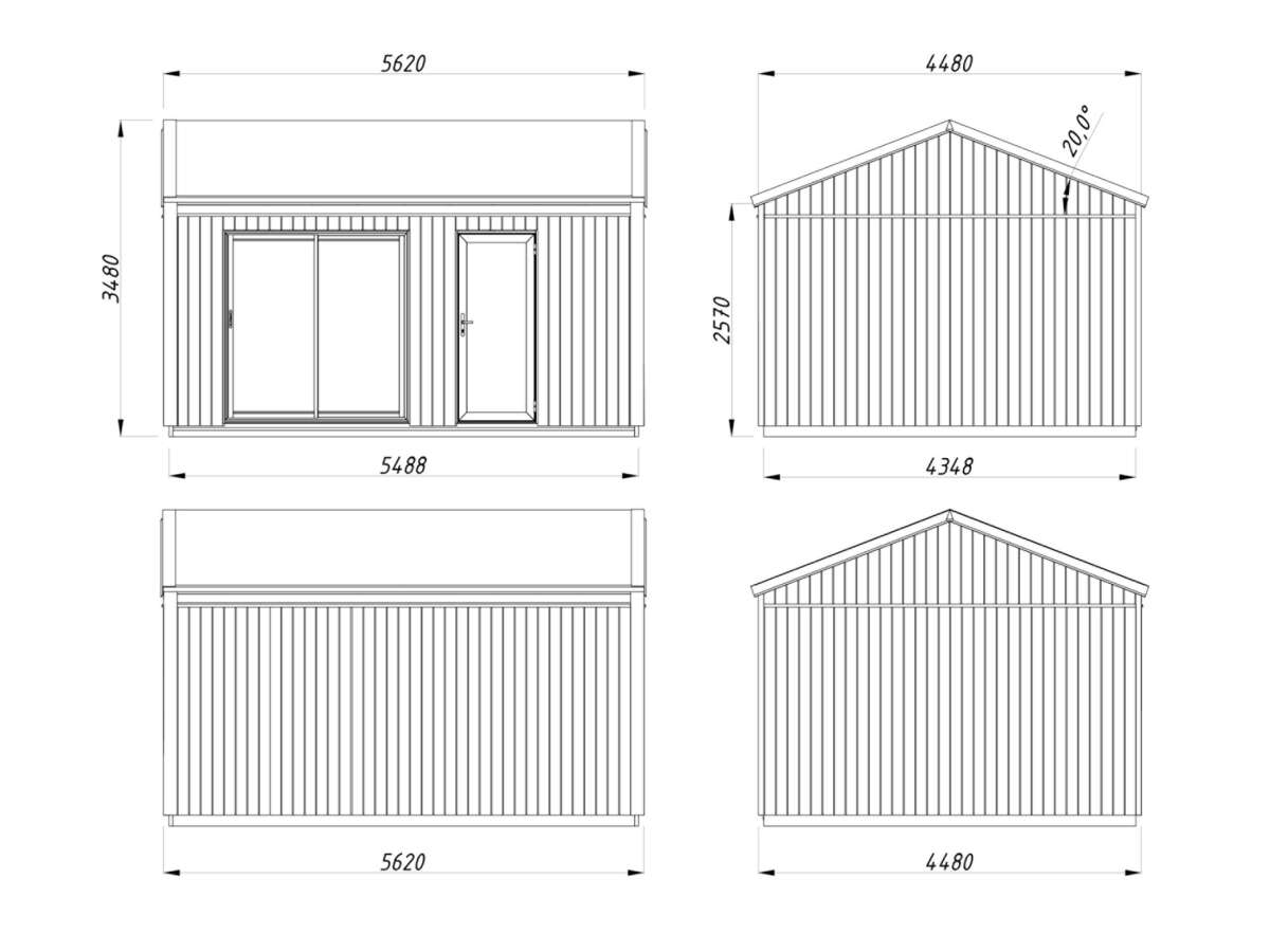 Palmako Rebekka gjestehytte 19,4 m2