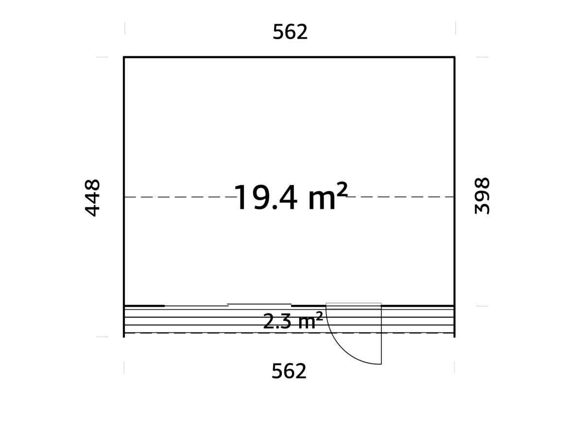 Palmako Rebekka gjestehytte 19,4 m2
