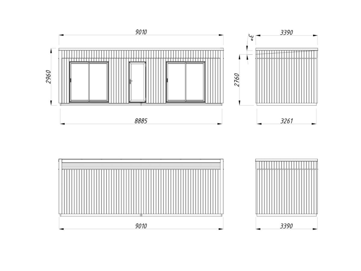 Palmako Rebekka gjestehytte 22,4 m2