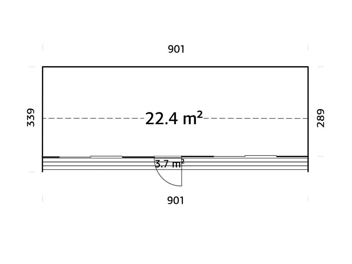Palmako Rebekka gjestehytte 22,4 m2