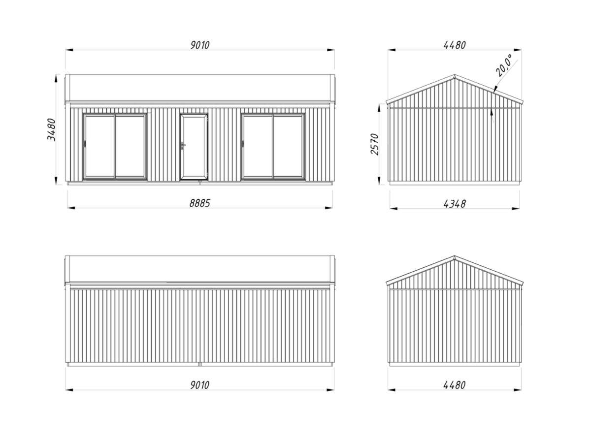 Palmako Rebekka gjestehytte 31,8 m2