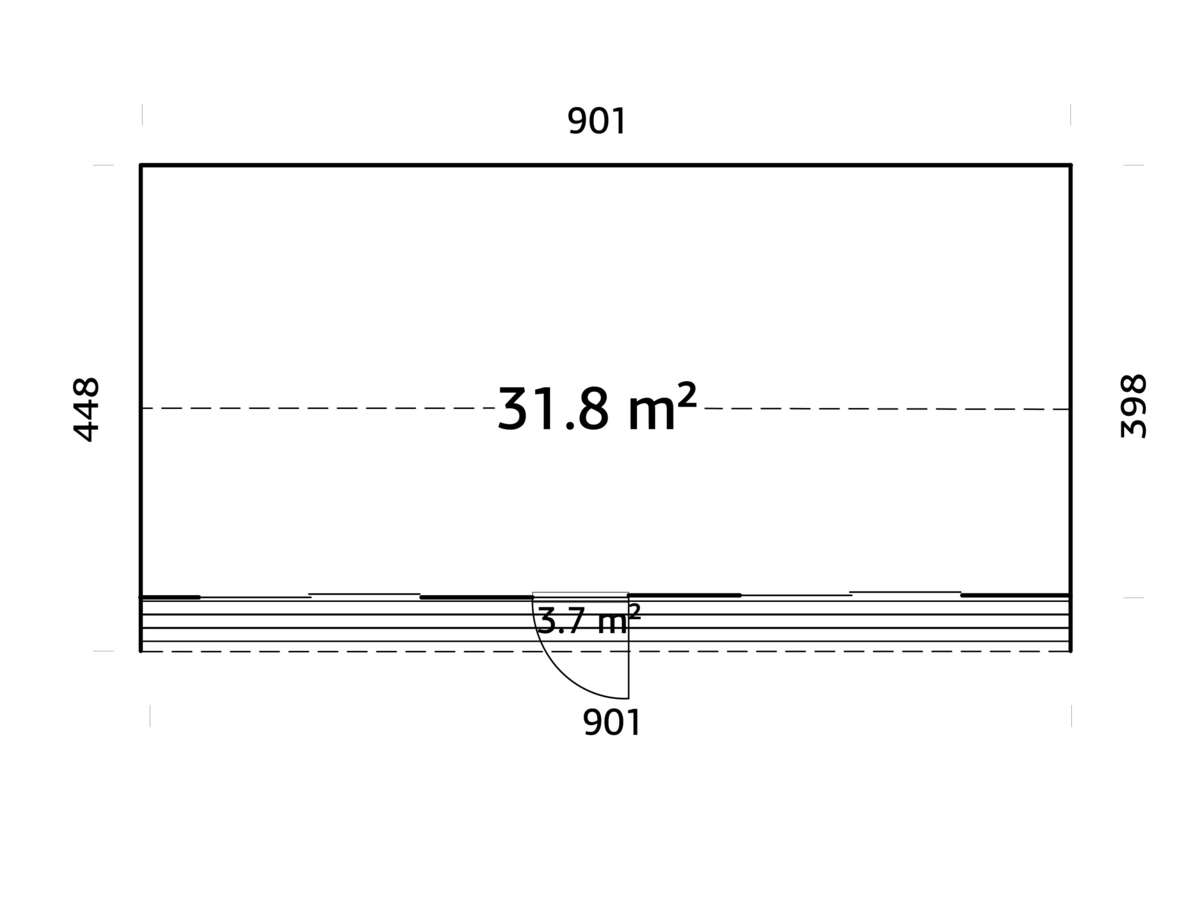 Palmako Rebekka gjestehytte 31,8 m2