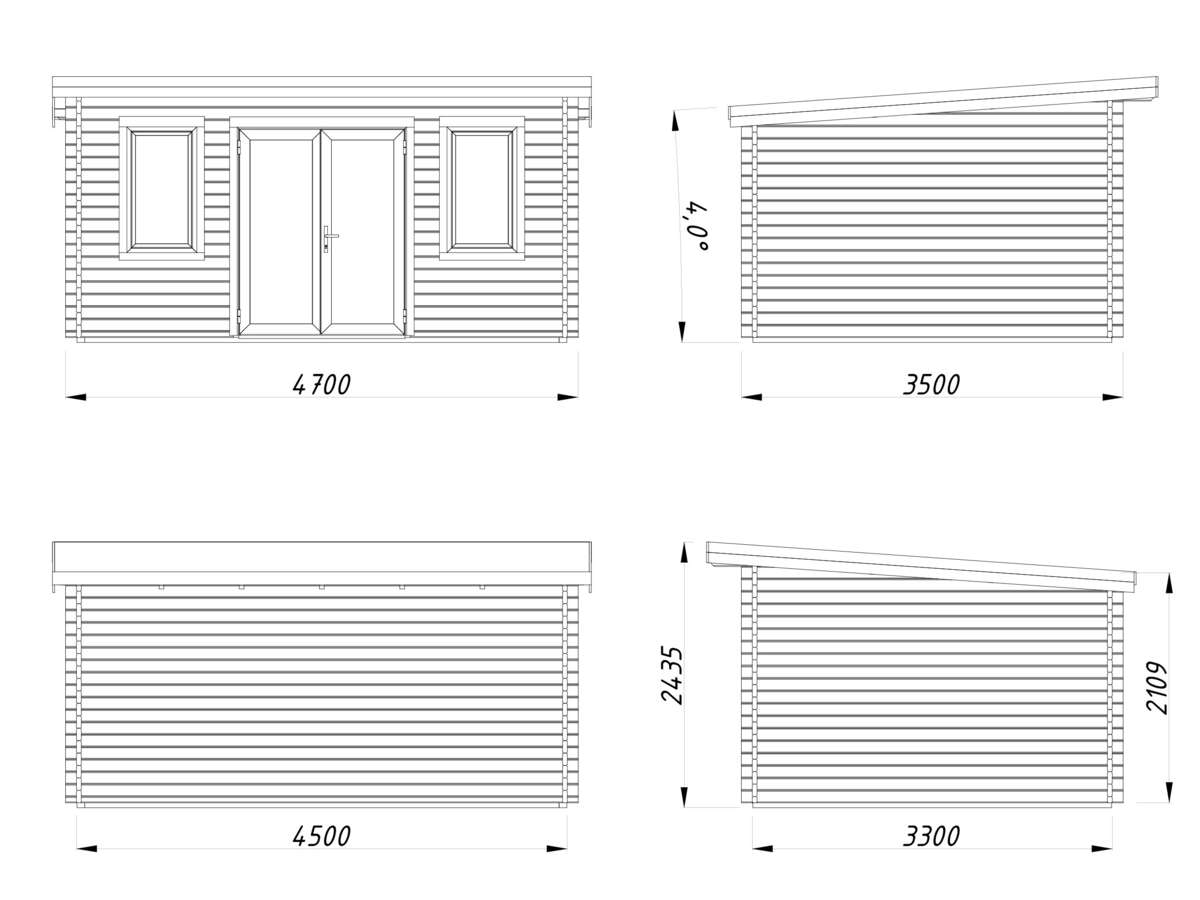 Palmako Lisandra gjestehytte 14,2 m2