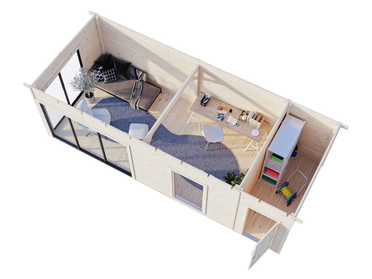 Palmako Andrea Slide Plus hagestue 21,1 m2