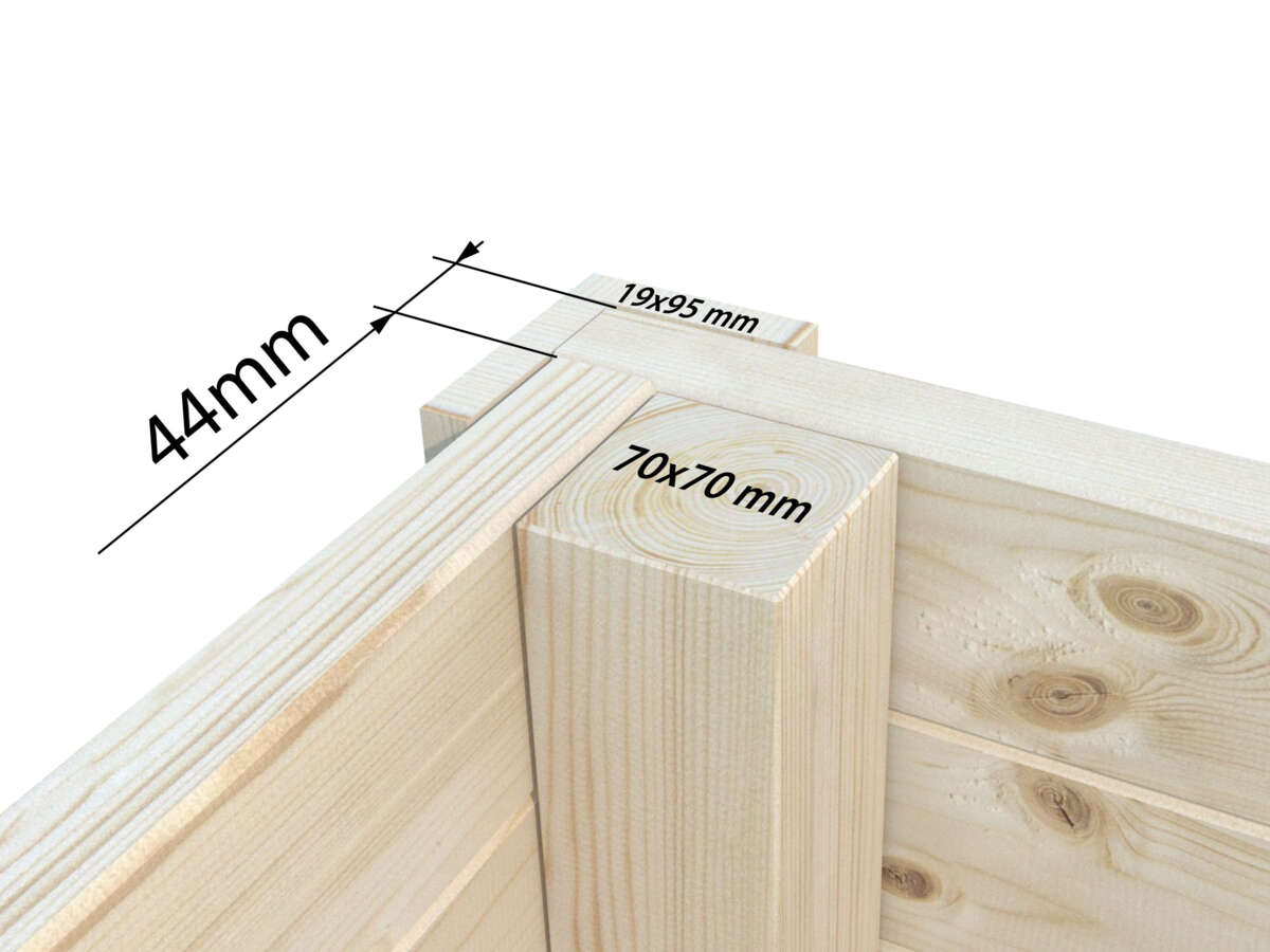 Palmako Andrea Slide hagestue 21,1+7,9 m2