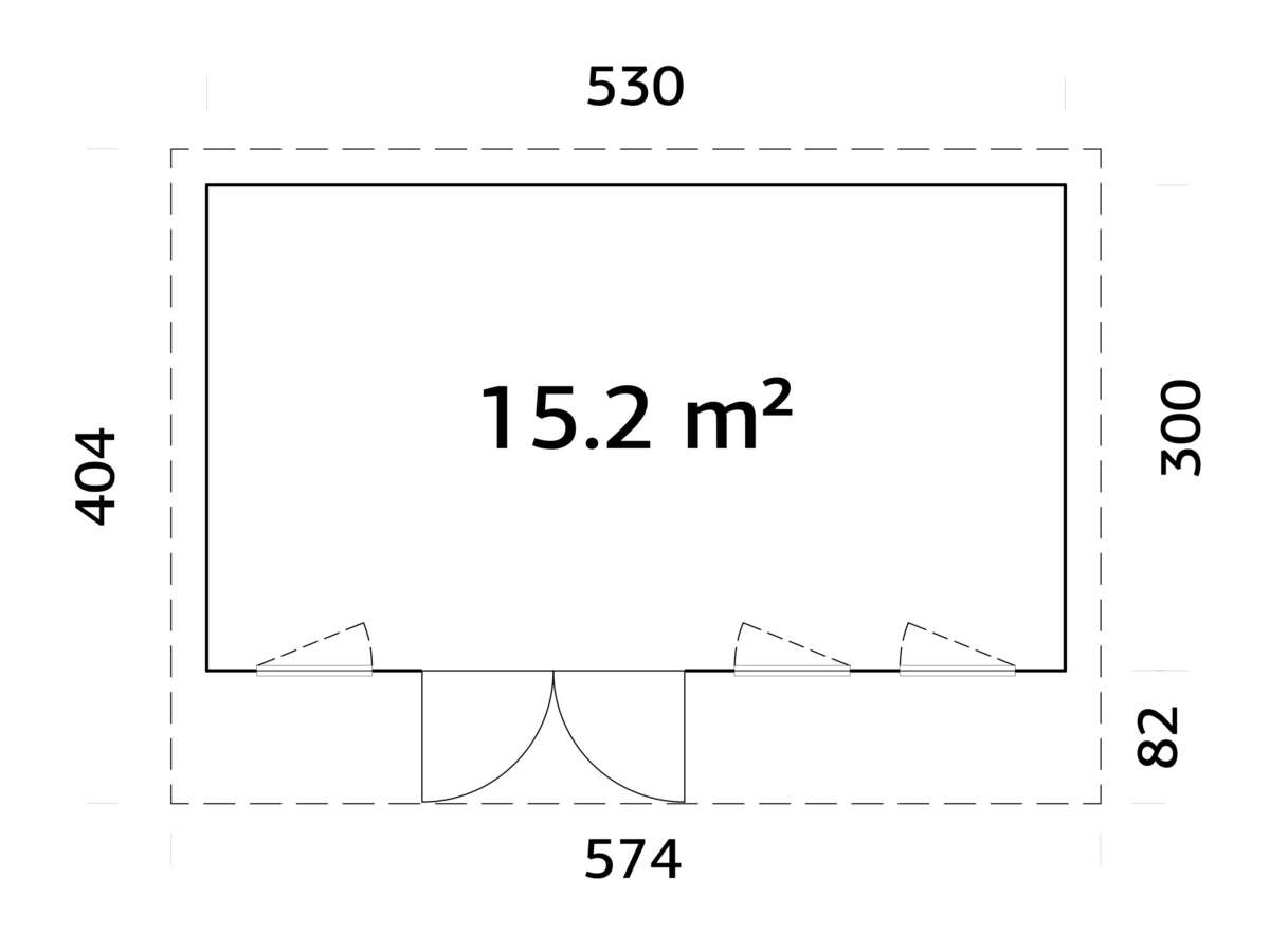 Palmako Aurelia gjestehytte 15,2 m2