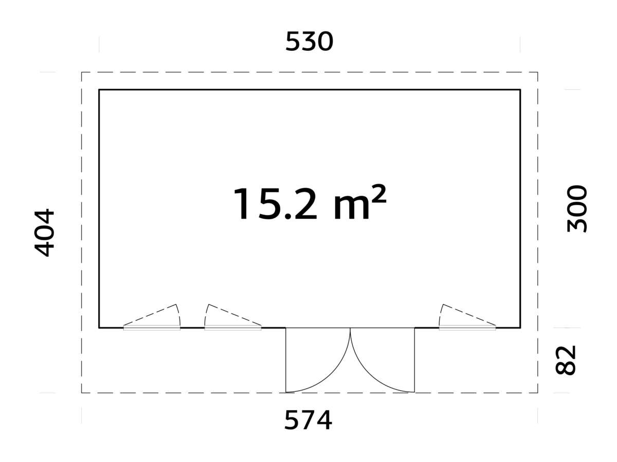 Palmako Aurelia gjestehytte 15,2 m2