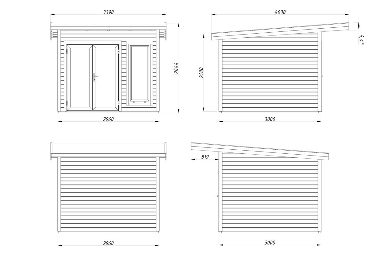 Palmako Aurelia gjestehytte 8,4 m2