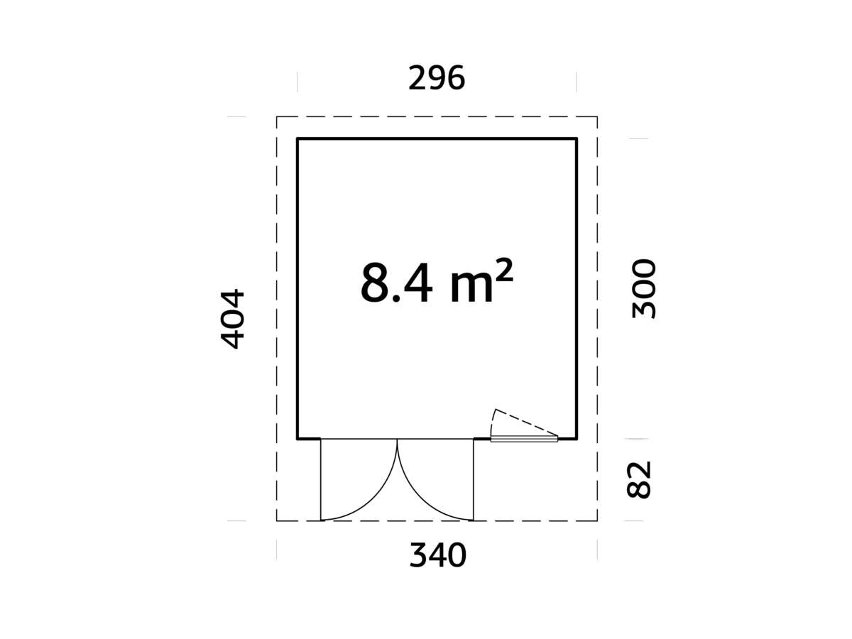 Palmako Aurelia gjestehytte 8,4 m2