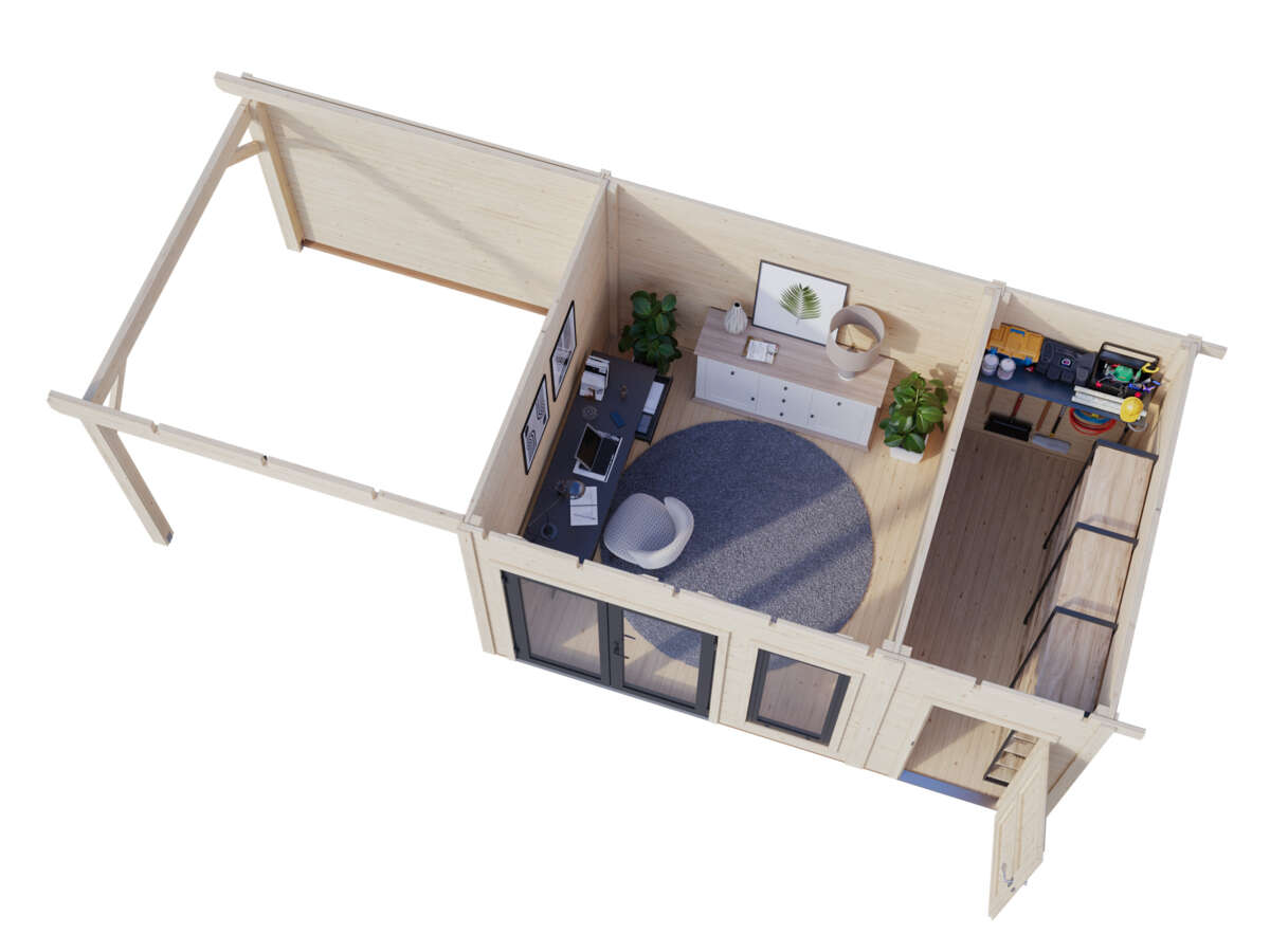 Palmako Aurelia gjestehytte 12,4+7,9 m2