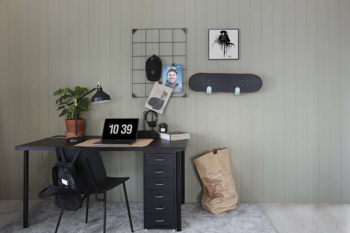 Smartpanel MDF veggplate med profil Skygge 2 pk.