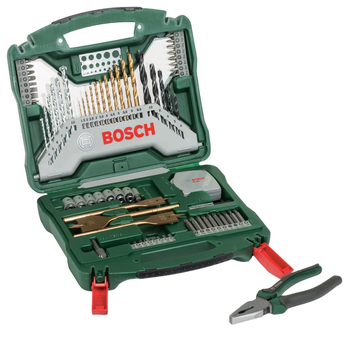 Bosch X-Line bor-/bitssett 70 deler m/tang