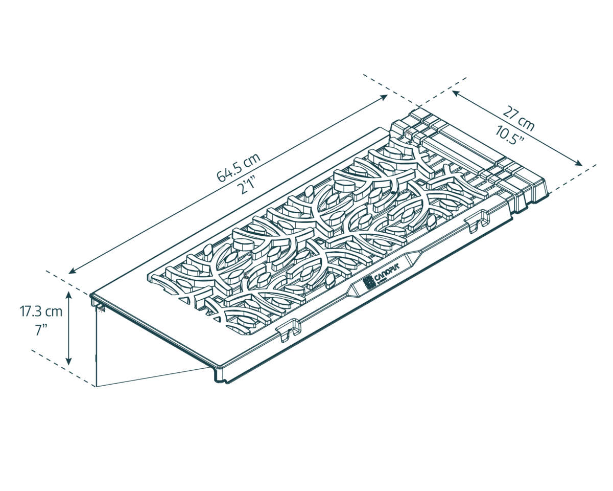 Palram - Canopia Signatur hylle 12-pk