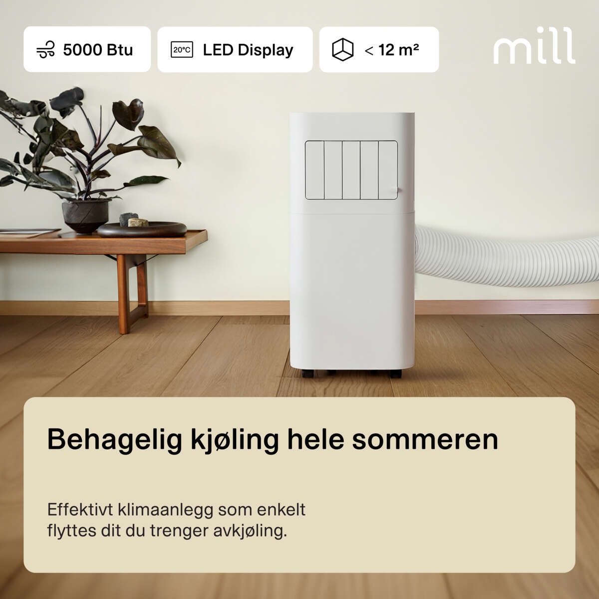 Mill MPAC5000 flyttbart klimaanlegg