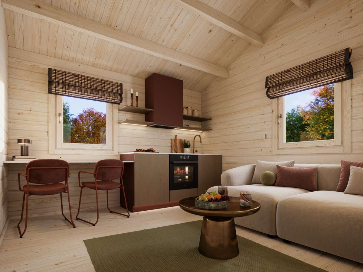 Palmako Hytte Sandra 21,5+3,7 m2