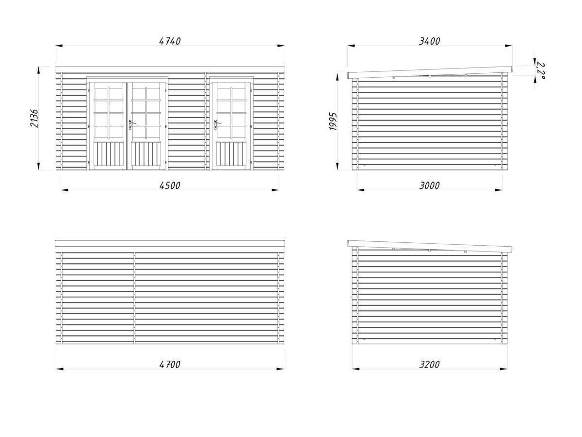 Palmako Ella gjestehytte 13,1 m²