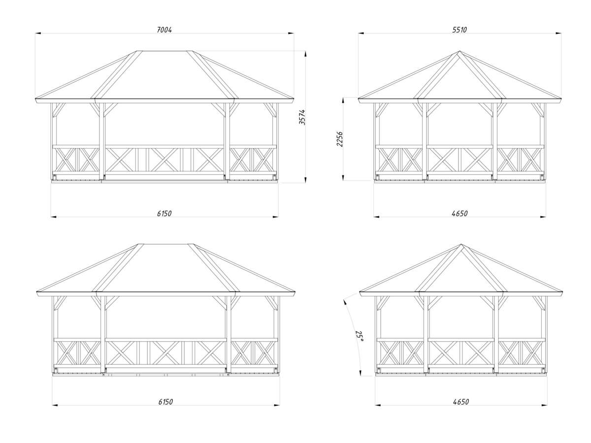 Palmako Betty paviljong 25 m2