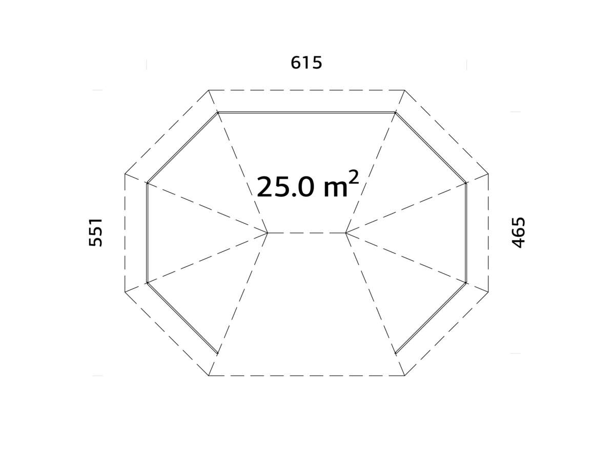 Palmako Betty paviljong 25 m2