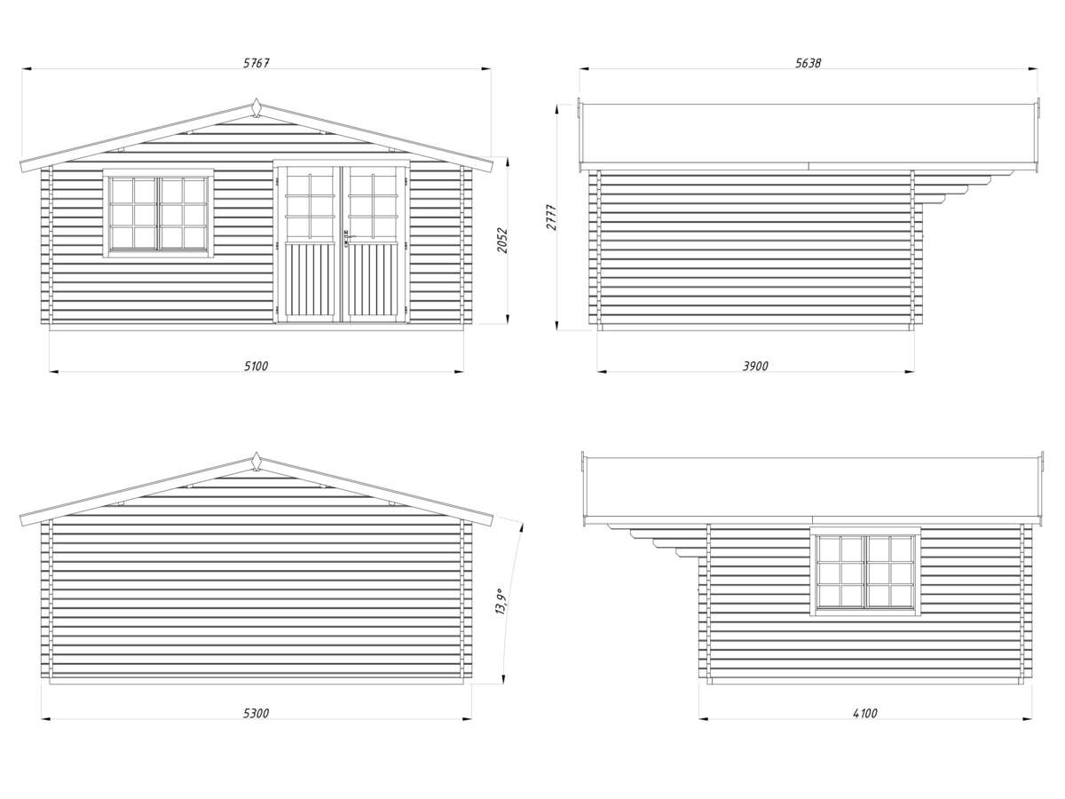 Palmako Hytte Sally 19,1 m2