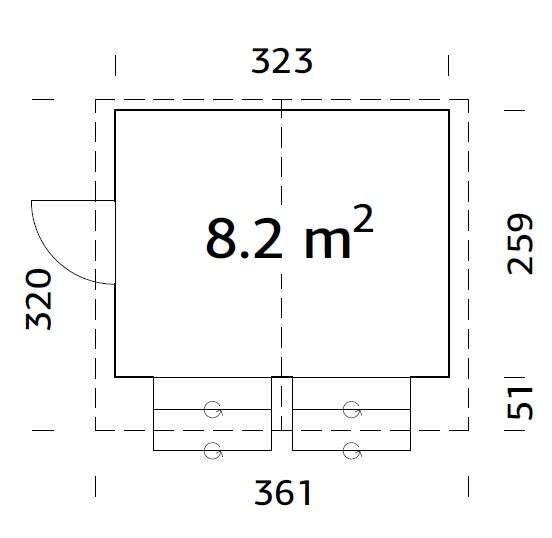 PalmakoKiosk Stella 8,2 m2