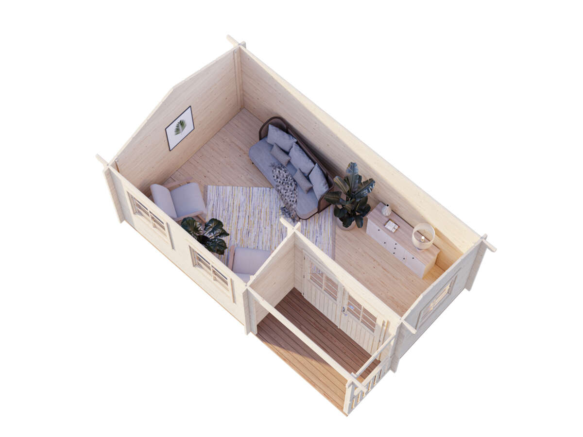 Palmako Hytte Susanna 12,4 m2