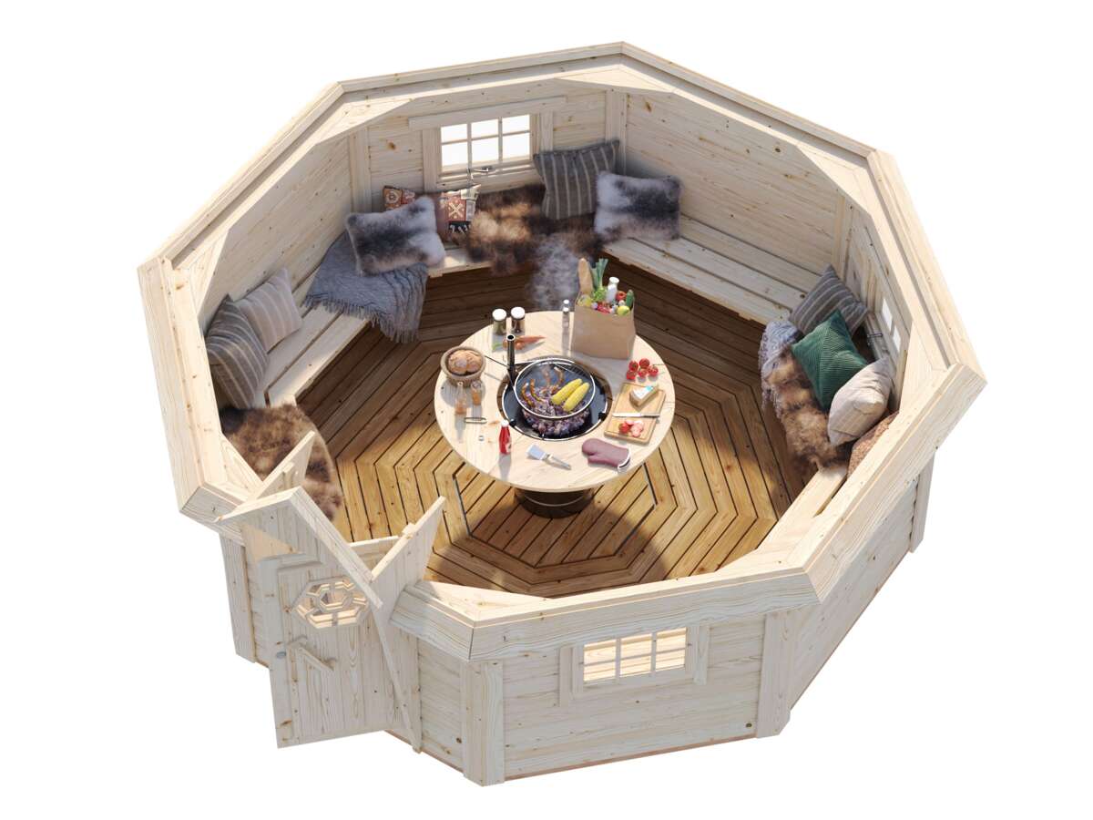 Palmako Eva grillhytte 11,4 m²