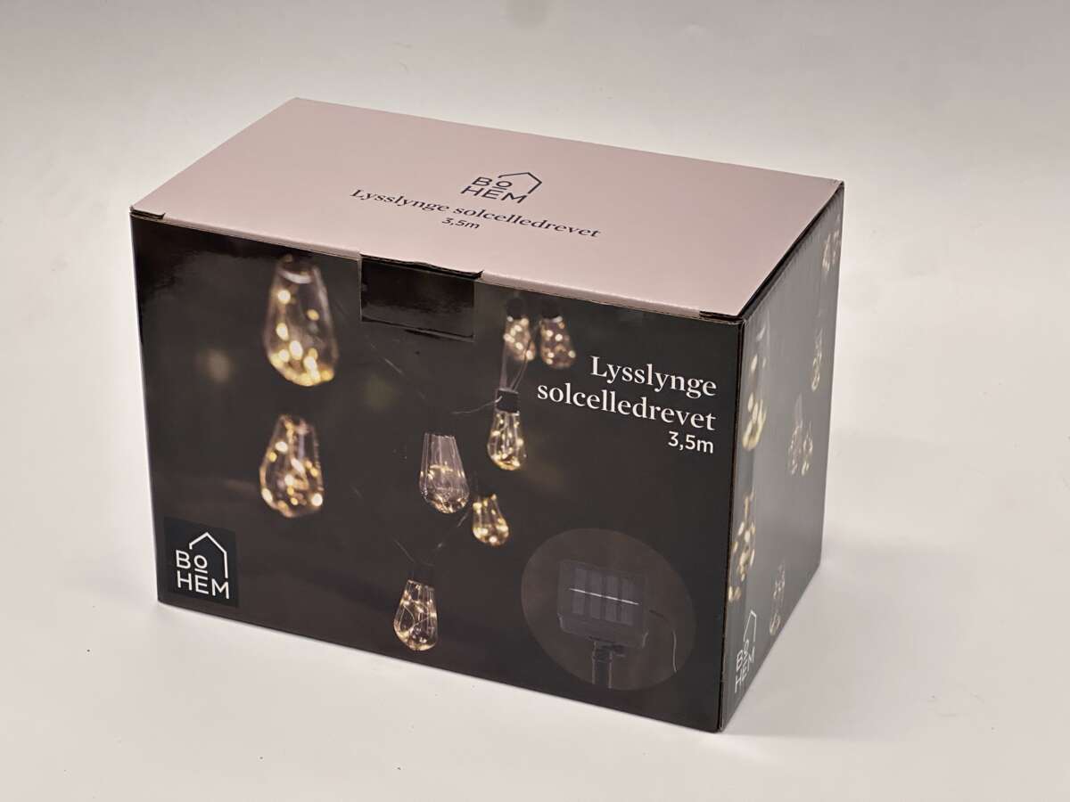 Solcelle LED lenke m/pærer