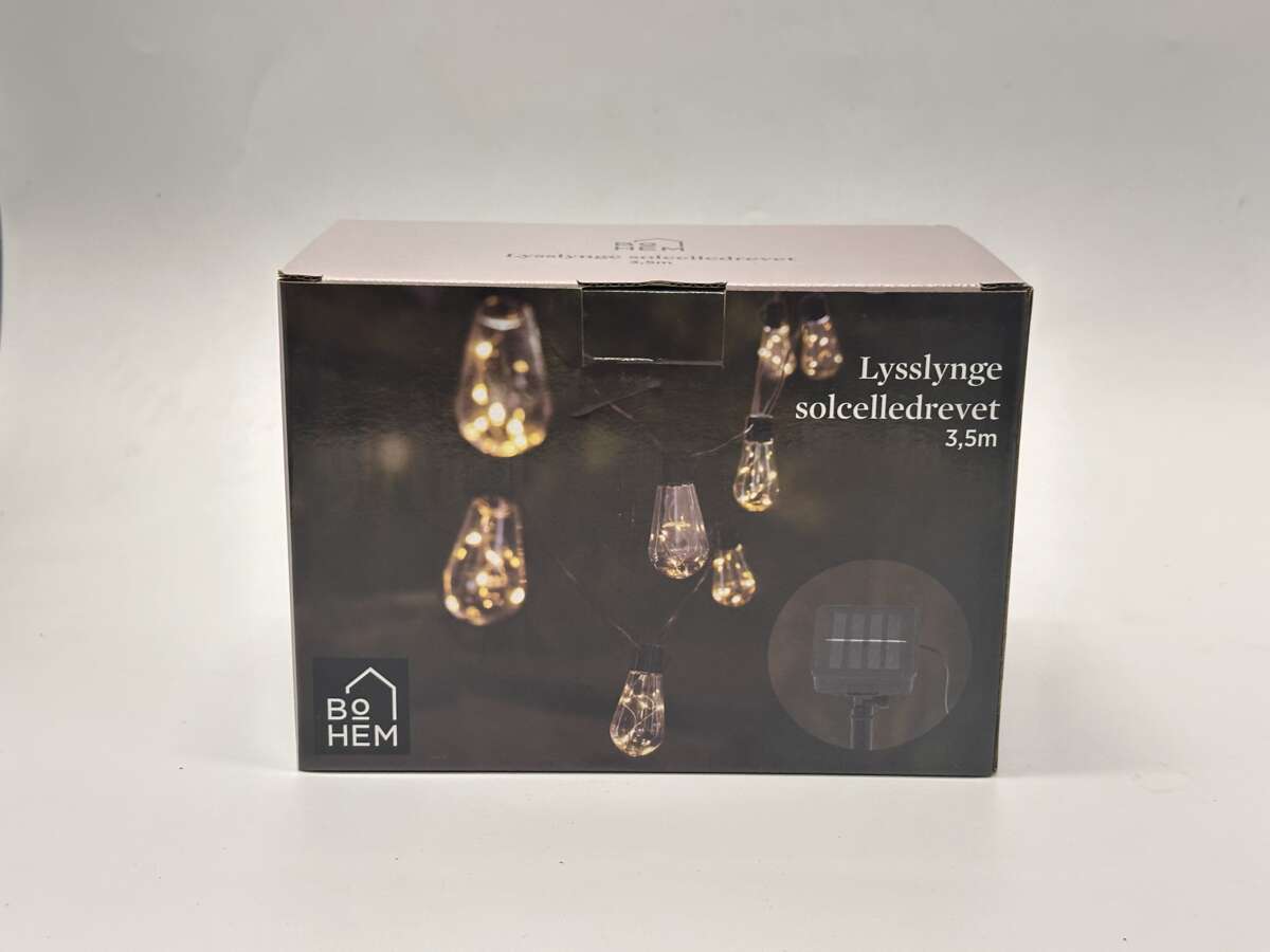 Solcelle LED lenke m/pærer