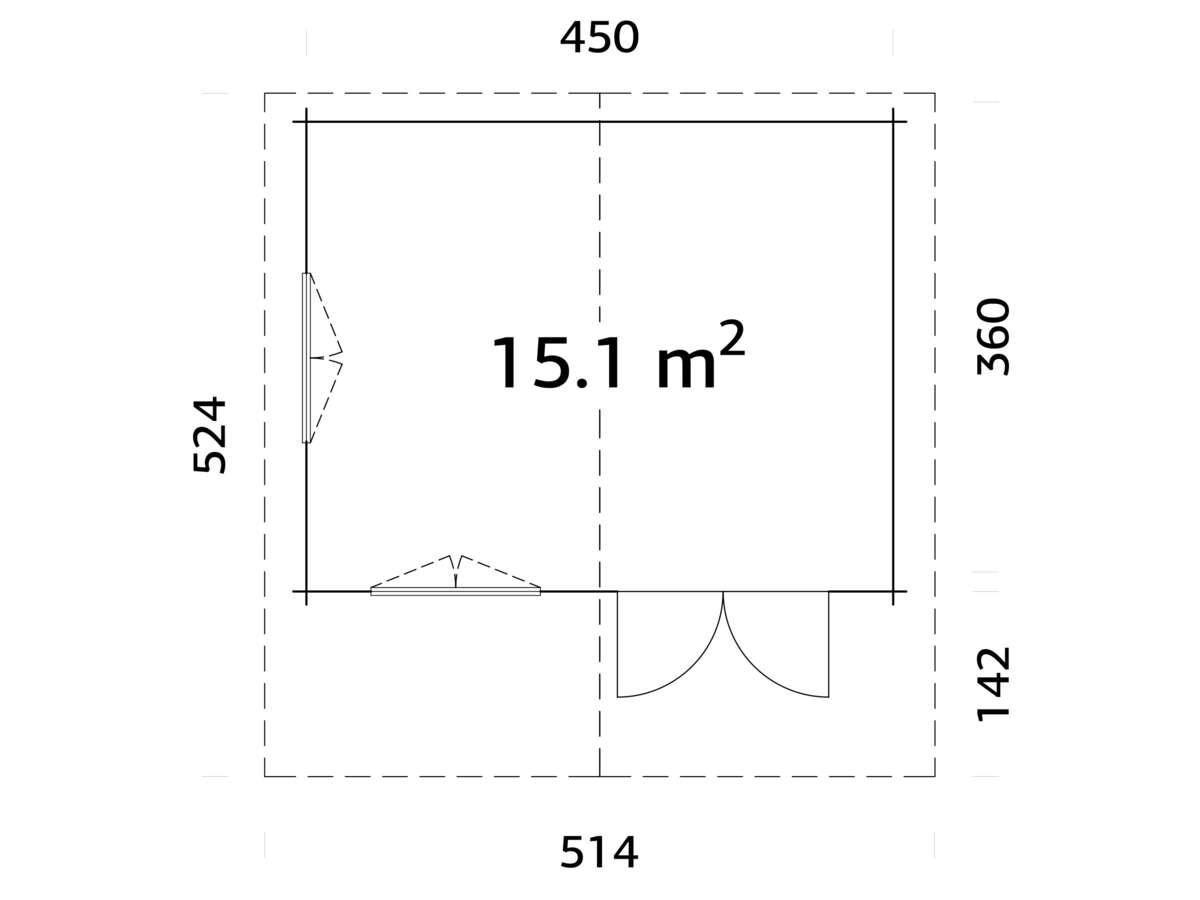 Palmako Helena anneks 15,1 m²