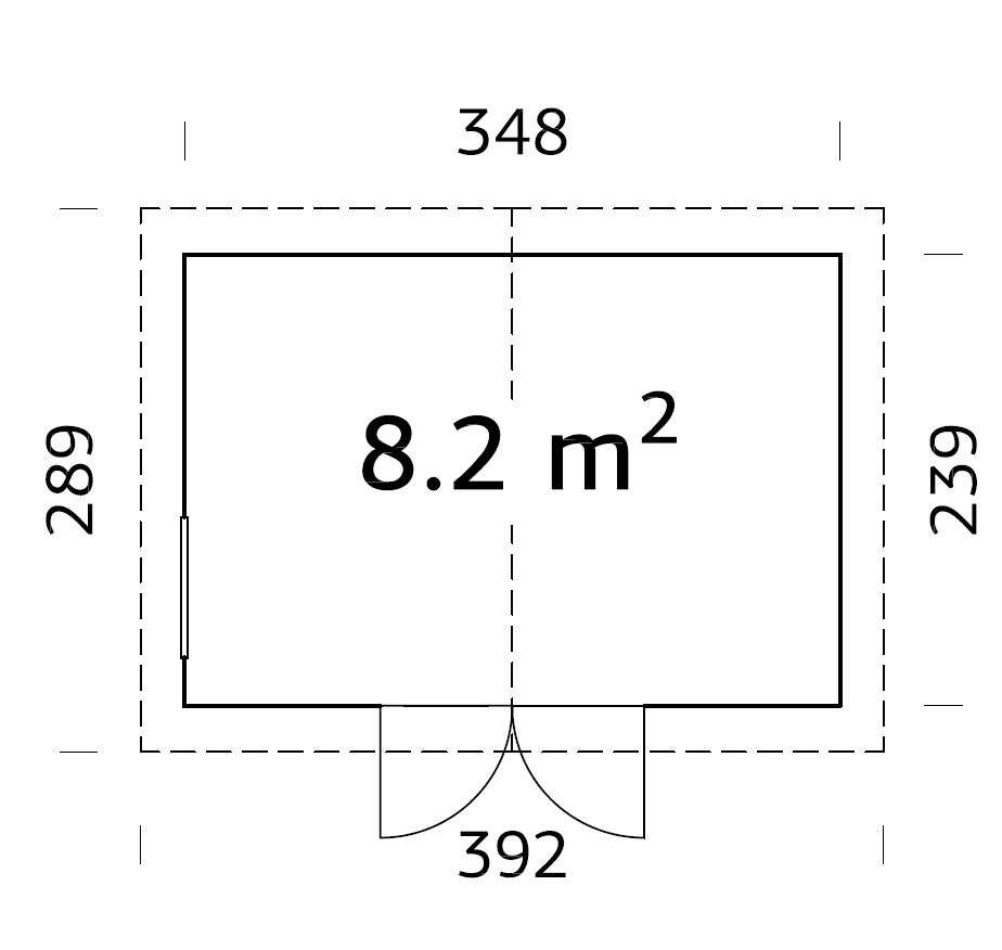 Palmako Nils redskapsbod 8,2 m2