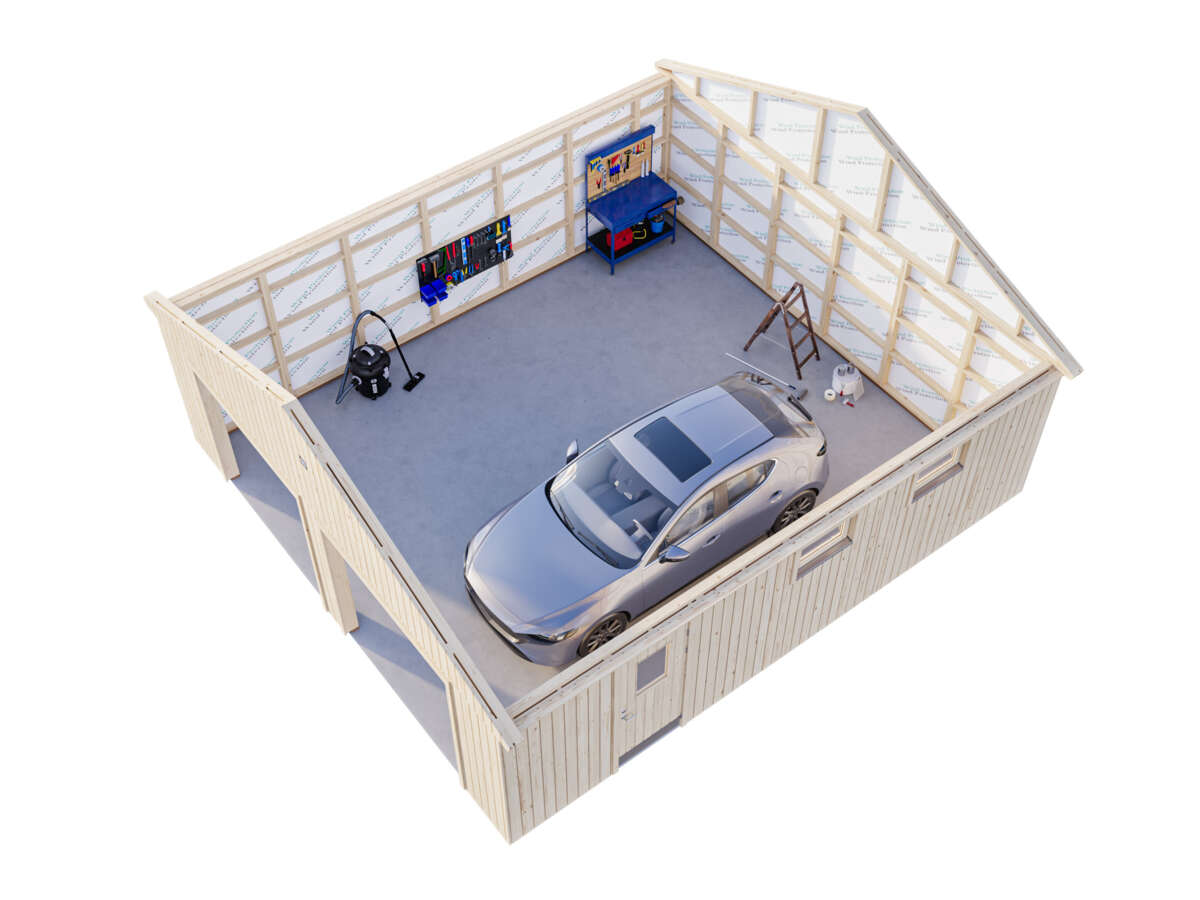 Palmako - André 44,7 garasje u/leddport