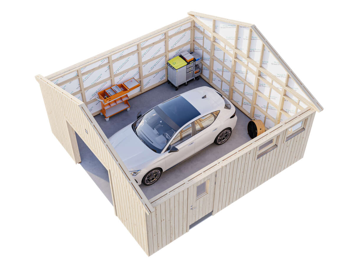 Palmako - André 28,5 garasje u/leddport