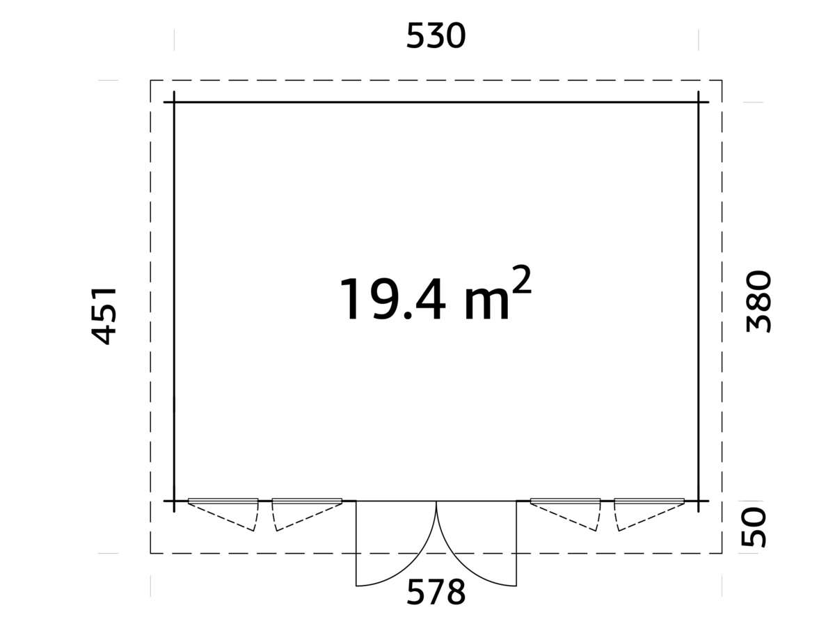 Palmako Lisa hagestue 19,4 m²