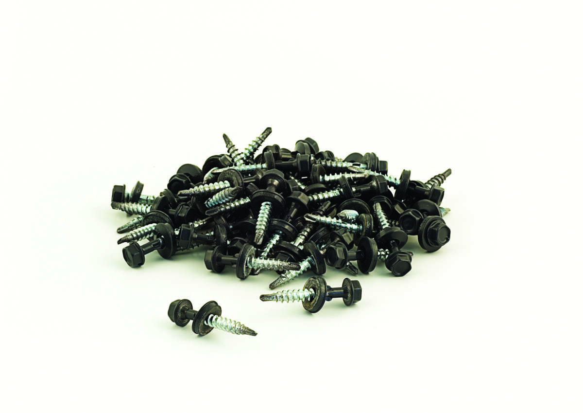 Vingeskrue Takplate 5,5x35 mm Svart