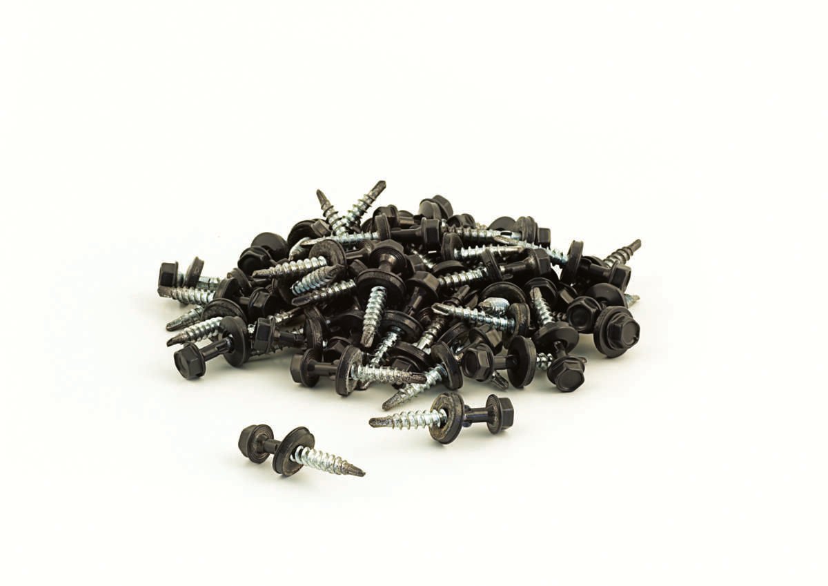 Vingeskrue Takplate 5,5x35 mm Svart