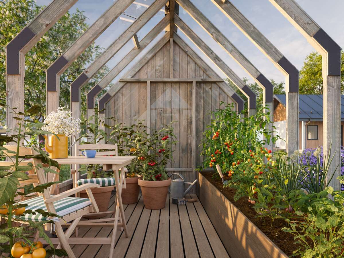 Palmako Emilia veksthus 8,2+4,0 m² vintage