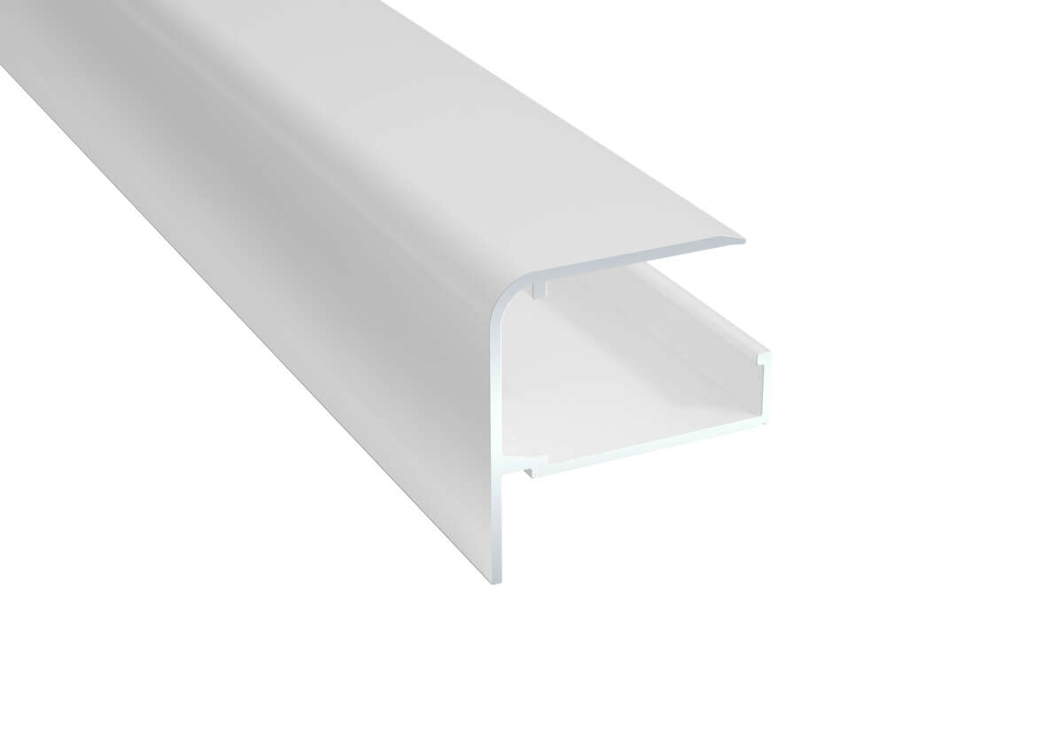 gop Kanalplast Fremkantprofil 10 mm hvit