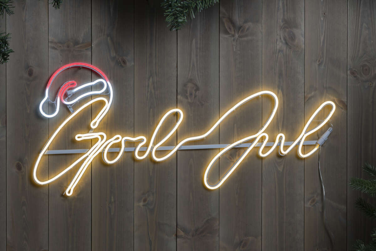 Neonskilt God Jul