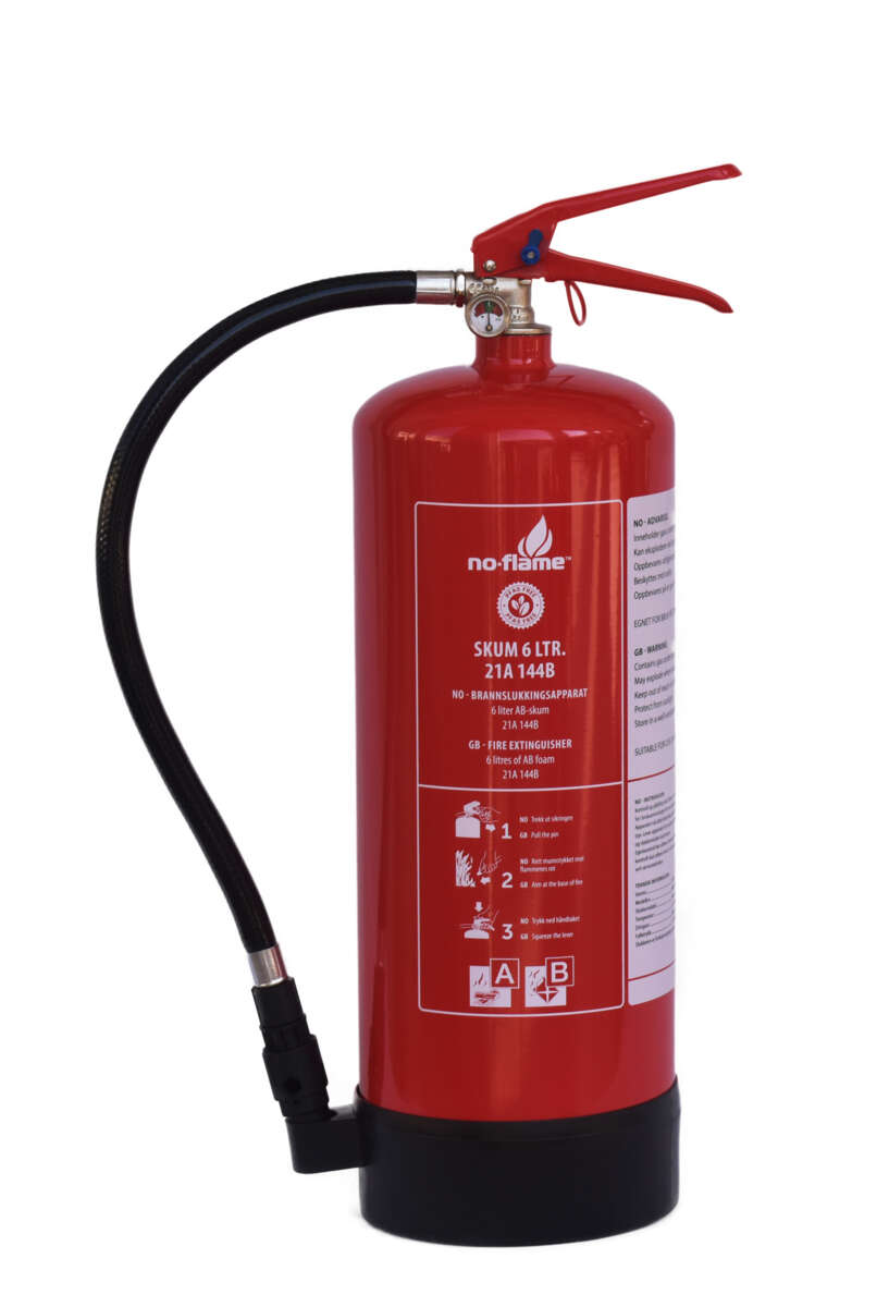 No-flame fluorfrie skum brannslukker