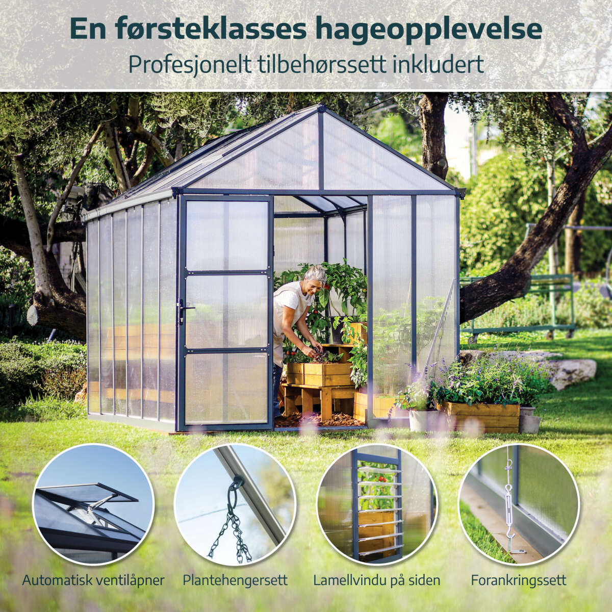 Palram - Canopia Glory Premium drivhus 9,2 m²