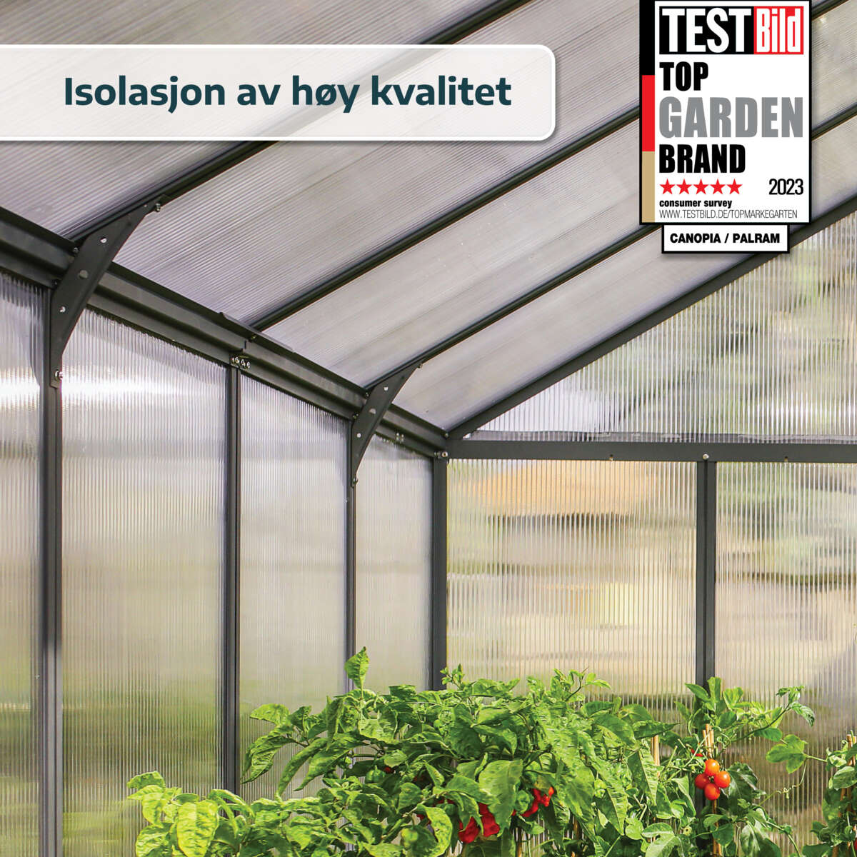 Palram - Canopia Glory Premium drivhus 9,2 m²