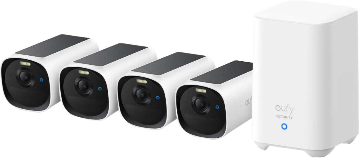 ufyCam E40 4-kamera sett med HomeBase 2