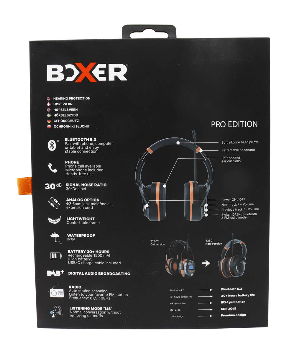 BOXER® Pro Edition trådløst hørselsvern
